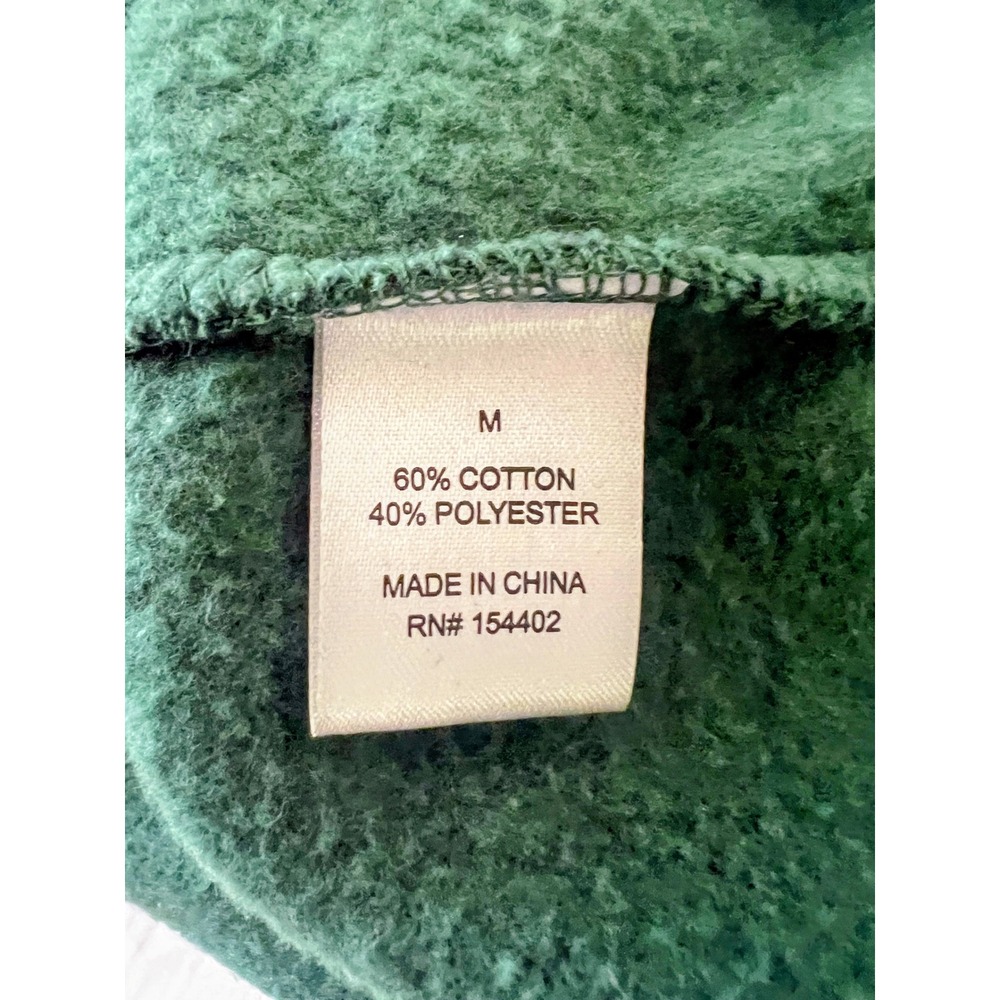 Social Scene Womens Forest‎ Green Quarter Zip O-Ring Hoodie Sweatshirt Medium - Picture 4 of 8